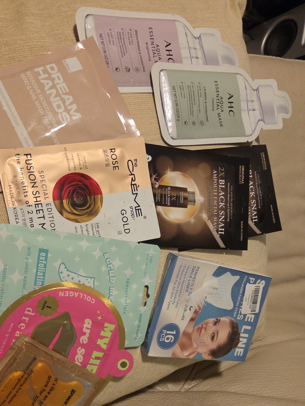 Bundle Of Facial, Lip, Feet, &Hands Masks New See Pics 25 Total. Obo